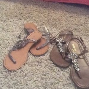Bundle of two pairs of sandal💝👌